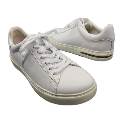 Birkenstock Bend Womens Sz 7 /  38 white Leather Sneakers lace-up comfort NEW - Image 1 of 4