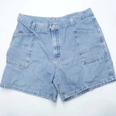 Pantalón Corto Riders Denim Para Mujer 18 Azul Claro 100% Algodón Bolsillos Frontales Planos Cremallera Mosca Foto 1 de 4