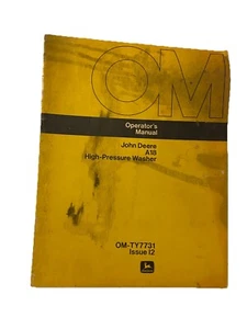 John Deere A18 High Pressure Washer OMTY7731 Operators Manual Book - Picture 1 of 4