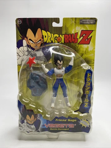 Dragon Ball Z Battle Damaged Vegeta Figure Frieza Saga Jakks Pacific 2004 NEW Cover