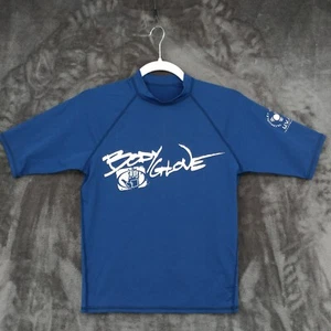 Body Glove Swim Shirt Rash Guard Youth Medium Blue Short Sleeve UV Protection - Picture 1 of 12