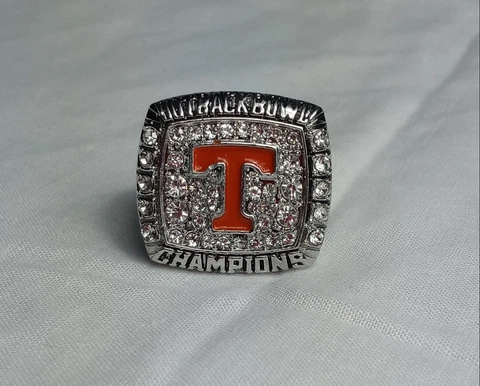 Tennessee Volunteers Championship Ring 2008 Outback Bowl McCoy Power T, Replica Cover