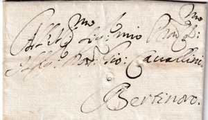 C2339-STATO PONTIFICIO, PREF., DA FAENZA A BERTINORO, LETTERA DEL 22 APRILE 1703 - Picture 1 of 2