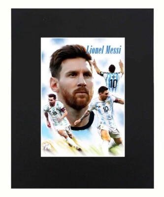 Lionel Messi Soccer legend Portrait Art Print Photograph Decor 8"x10" — 第 1/4 张图片