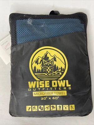 Toalla de viaje compacta de microfibra de secado rápido Wise Owl Outfitters 30x60 Foto 1 de 4