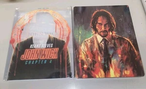 John Wick Chapter 4 SteelBook + BluRay + DVD + Slip Cover - Picture 1 of 3