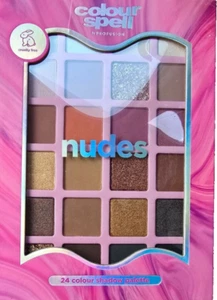 Colour Spell by Profusion 24 Colour Nudes eyeshadow Palette New Cruelty Free - Picture 1 of 2