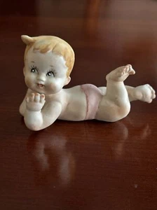 Vintage Norleans Porzellan Klavier Baby Figur - Bild 1 von 6