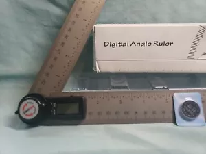 GemRed 82305 Digitaler Winkelmesser Winkelsucher Edelstahl Lineal (200 mm/7 Zoll) - Bild 1 von 4