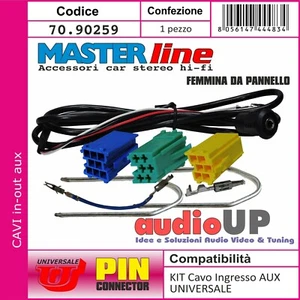 CAVO INGRESSO AUX JACK FEMMINA RENAULT KOLEOS RADIO UPDATE LIST DI SERIE. - Foto 1 di 9