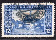 Bosnia & Herzegovina 12 Heller Stamp c1912 Used (818b)