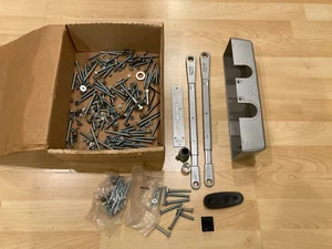 LCN 4040 + Others Misc Parts Lot 2 door arms/1 plate/1 cover/MANY SS/Alum hdwr - Picture 1 of 5