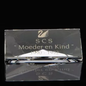 Swarovski Title Plaque Moeder en Kind 1990-1992 SCTPNR5 - Picture 1 of 2