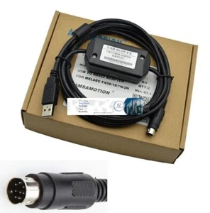 PLC Programming USB-SC09-FX Cable For Mitsubishi MELSEC USB TO RS422 ADAPTER NEW - Picture 1 of 12
