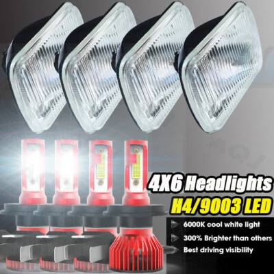 4PCS For Isuzu NQR NPR NPR-HD 4x6'' LED Headlights Hi/Lo Beam  Headlamp Bulbs — 第 1/4 张图片