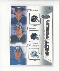 2002 Hot Prospects Hat Trick C. Redman/Drew Brees/Joey Harrington - Picture 1 of 1