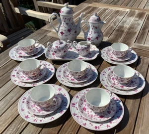 Konvolut August Warnecke AW China Purpur Kaffee/Teegeschirr - Bild 1 von 13