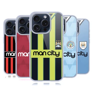 OFFICIAL MANCHESTER CITY MAN CITY FC RETRO KITS GEL CASE FOR APPLE iPHONE PHONES - Picture 1 of 12