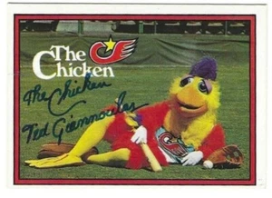 Autographed TED GIANNOULOS "The Chicken" San Diego Padres 1982 Donruss card #531 - Picture 1 of 1