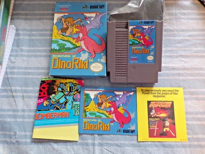 Adventures Of Dino Riki (NES, 1987) CIB con póster - Como nuevo Foto 1 de 4