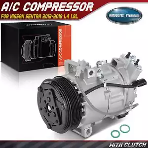 Compresor de CA con embrague para Nissan Sentra 2013-2019 L4 1,6 L 1,8 L 926003SH0A - Imagen 1 de 10