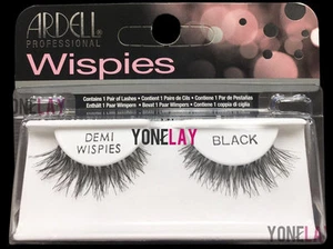 Lote de 20 pares de pestañas postizas genuinas ardell Demi Wispies negras lisas - Imagen 1 de 2