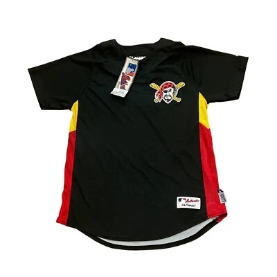 Majestic Pittsburgh Pirates Cool Base MLB Spring Training Youth Large Jersey NWT - Image 1 of 4