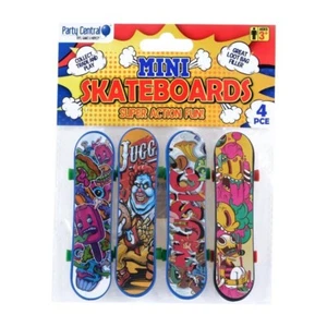 4pcs Mini Pack Finger Board Skateboard Deck Toys Gift Kids Children Party - Picture 1 of 4