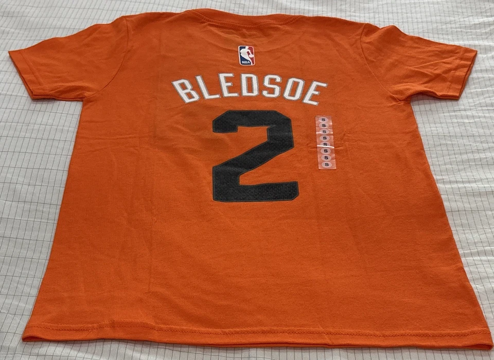 青少年 NBA 阿迪达斯 Go To Tee 凤凰太阳队 Eric Bledsoe 球衣 #2 衬衫小号 S 8 — 第 1/4 张图片