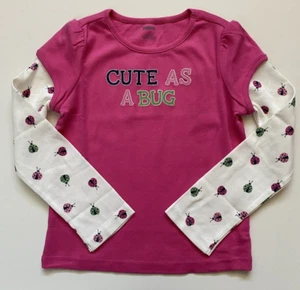 Gymboree Wish You Were Here Top Cute As A Bug Pink Ladybug Size 6 NWT - Picture 1 of 3