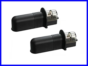 2 piezas NUEVO Cómodo Cuchillo De Mano Afilador Chef con Protector Guía Manual - Imagen 1 de 4
