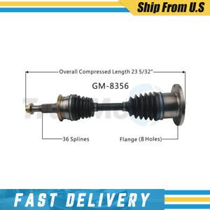 Front Left Driver Side CV Axle CV Joint For 2015-2016 Silverado 2500 4WD
