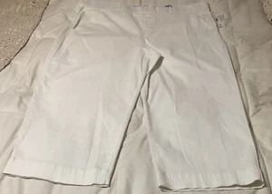 New With Tags Be Glorious Shape Effect Gloria Vanderbilt Womens 24 Capris White - Picture 1 of 22