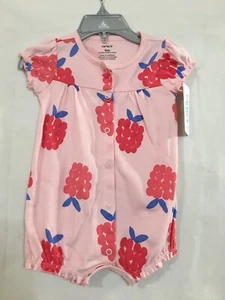 NWT Carter's Raspberry Baby Girl Romper Infant many sizes - Picture 1 of 4