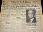 1934 NOVEMBER 7 NEW YORK TIMES - NEW DEAL SCORES NATION-WIDE VICTORY - NT 1711