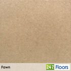 Fawn Riverside Twist Carpet 80/20 Wool Mix Actionback Hardwearing Lounge