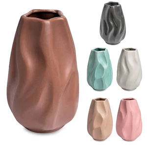 Zeitlos chic: 'Rock' Keramik-Vase, 20cm - Perfekt für stilvolle Dekoration! - Bild 1 von 12