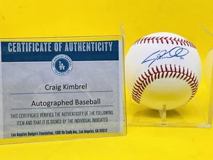 CRAIG KIMBREL Autographed Official Ball MLB Baseball with Cert of Authenticity - Picture 1 of 3