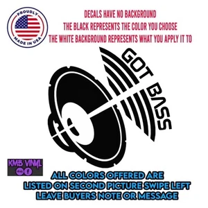 Car window decal truck outdoor sticker got bass speakers bumps system - Picture 1 of 2