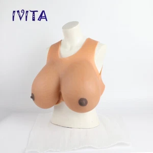 KK Cup Große Brüste Silikonbrüste Full Silicone Brüste Drag Queen Brown Boobs - Bild 1 von 10