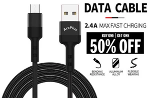 6FT USB-C Type-C Nylon Braided Rope Data Sync Charger Charging Cable Cord - Picture 1 of 4