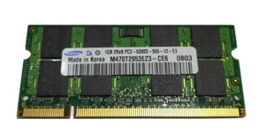 Samsung PC2-5300 (DDR2-667) 1 GB SO-DIMM 667 MHz PC2-5300 DDR2 Memory SODIMM - Picture 1 of 2