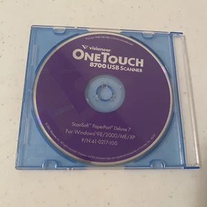 Visioneer OneTouch 8700 USB Scanner CD Disk Window 98/2000/ME/XP - Photo 1/2