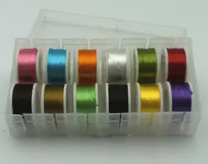 Fly Tying Floss - 12 Spools -Assorted Colors in Dispenser Box - MAT111A - Picture 1 of 1