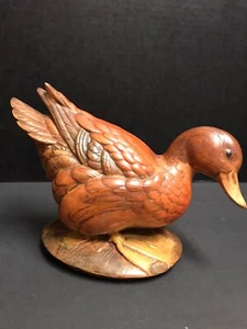  Beautiful Ceramic Duck. Signed Merry Christmas Dad 1971. No Chips/Dings Hobbist - Picture 1 of 10