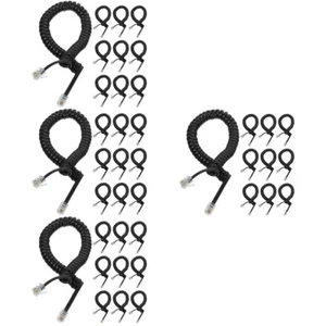 4 Pack Mobilteilersatzkabel Spiralkabel-Telefon Gewickelter Draht - Zdjęcie 1 z 12
