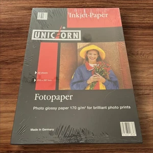 Unicorn - Fotopaper/ Photopaper - 170gms Inkjet Paper - A4 - 50 Brand New Sealed - Afbeelding 1 van 2