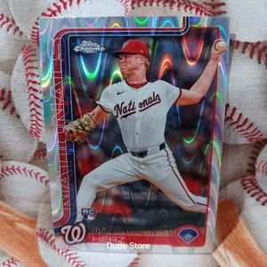 2025 Topps Chrome RayWave Refractor - DJ Herz #270 *RC* - Washington Nationals - Imagen 1 de 2