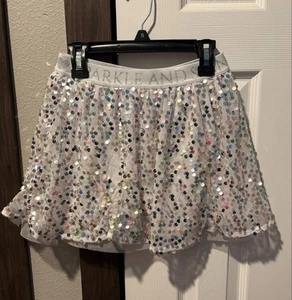 365 kids from garanimals girls sequin skirt with shorts size 8 - Picture 1 of 1