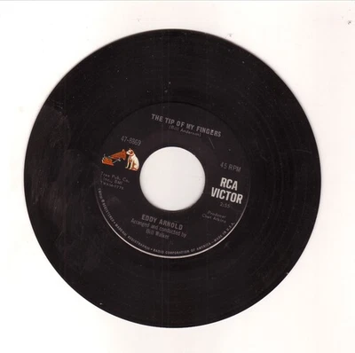 1966 Eddy Arnold The Top Of My Fingers Vinyl 45 EX - Image 1 of 2